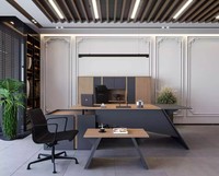Luxus BüRo MöBel Einrichtung Schreibtisch Couchtisch Aktenschrank Set 3Tlg