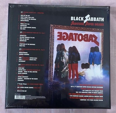 Black Sabbath Sabotage Super Deluxe Limited Edition 4LP+7