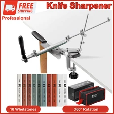 RUIXIN PRO RX-008 Professional Knife Sharpener 10 Whetstones, 360° Rotation