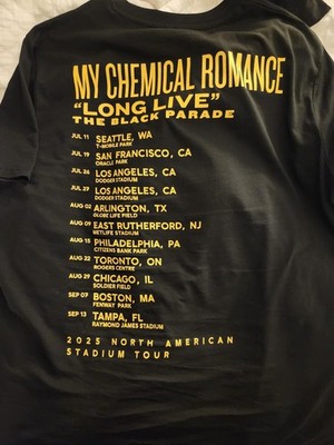 Maglietta MCR My Chemical Romance Tampa FL 13 Settembre 2025, Tour Ristampa, Taglie S-5XL