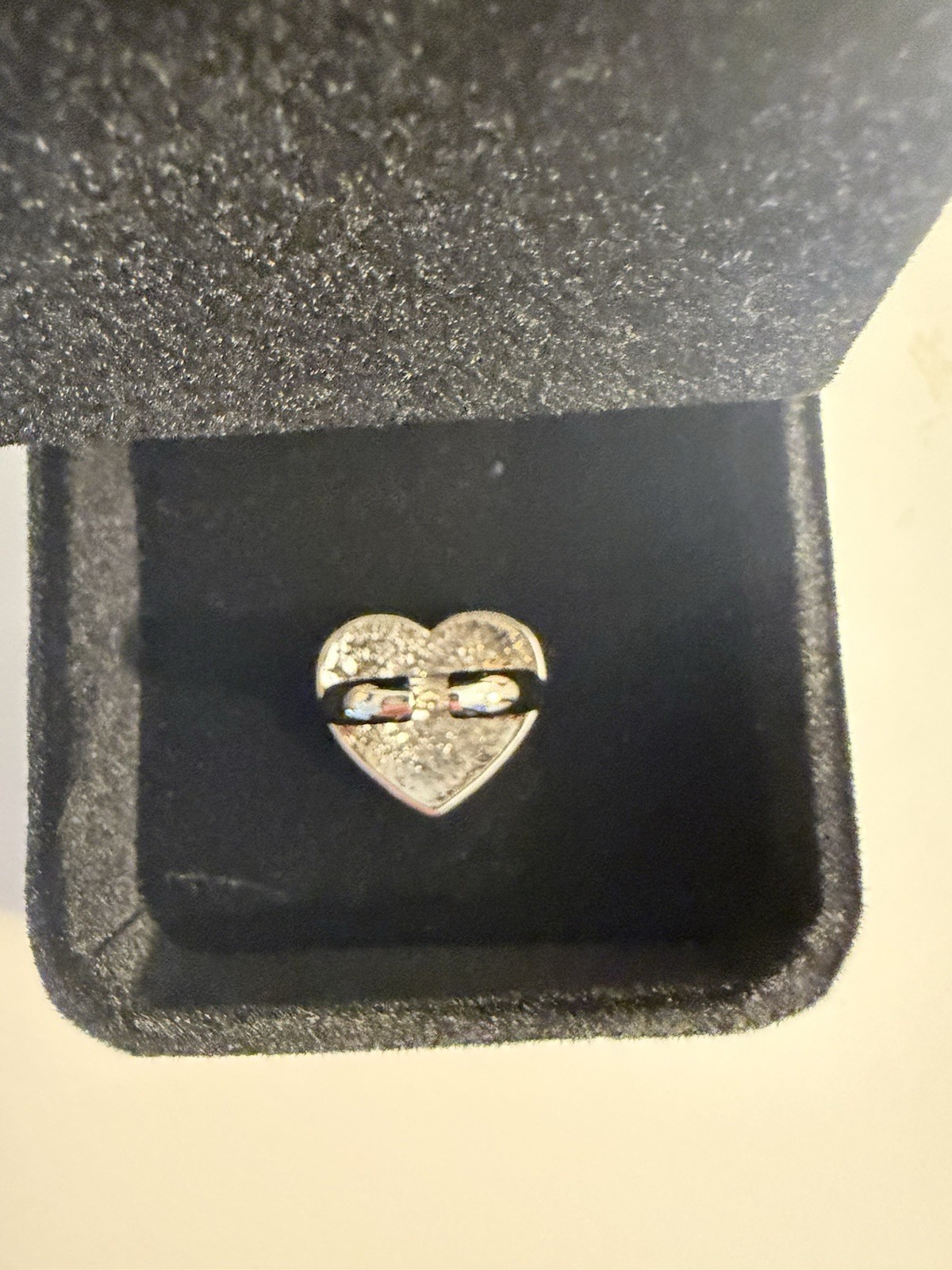 Chanel Heart Statement Ring Black Silver Metal Lo… - image 2