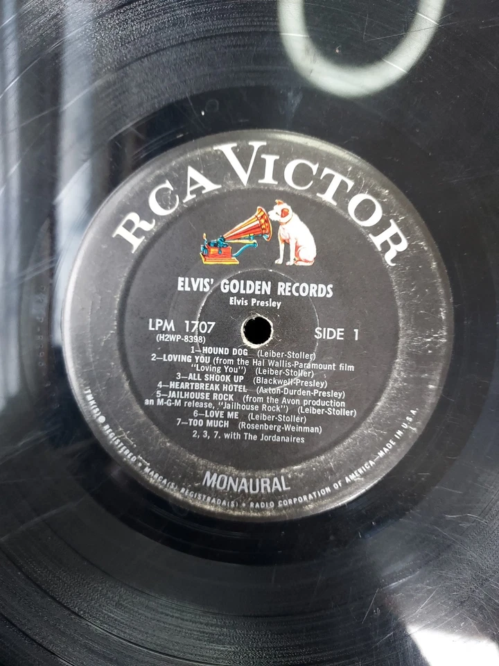 Elvis Presley - Elvis' Golden Records Vinyl LP -1958- Mono - RCA Victor LPM-1707 - Image 2 of 4