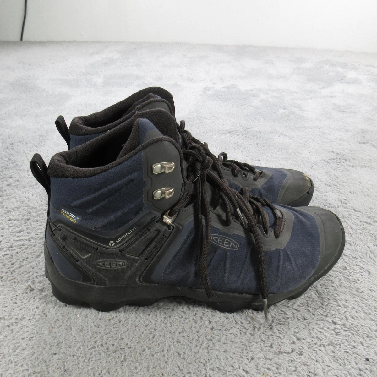 Keen Explore Mid Waterproof Hiking Boots Blue Black Mens Size 11 Trail Shoes Keen Men main image 4