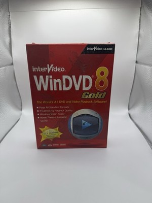 InterVideo WinDVD 8 Gold PC DVD Video Playback Software Windows Vista Ready