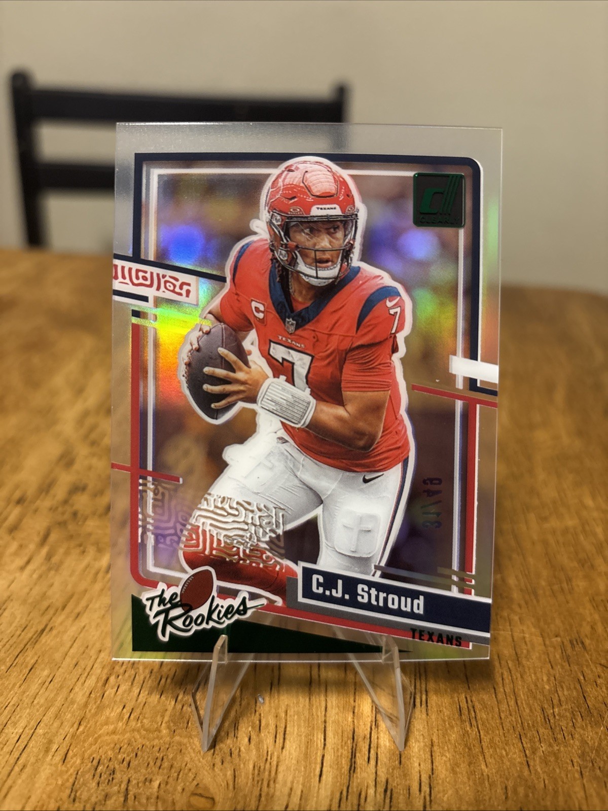 CJ Stroud Panini Clearly Donruss Clearly the Rookies #12 Green