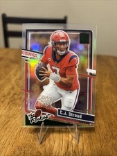 2023 Panini Clearly Donruss Clearly the Rookies C.J. Stroud #12 Green /49 (RC)