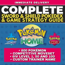 Pokémon HOME Shiny Living Dex Complete Sword Shield & DLC 6 IV Pokedex & Guide