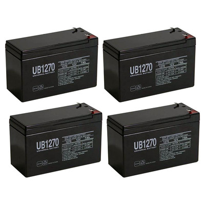 UPG 12V 7Ah SLA Battery Replacement for Powerware PowerRite Max 450VA - 4 Pack