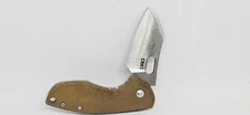 CRKT 5311CU Pilar Pocket Knife Copper Handle Plain Edge Frame Lock Blade Used