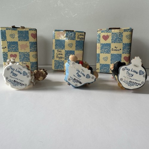Dieses kleine Schweinchen Set mit 3 Figuren von Enesco, Set, Menge drei, Herbstdeko - Bild 5 von 6