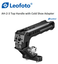 Leofoto AH-2-3 Top Handle with Cold Shoe Adapter/Ergonomic Silicone Grip