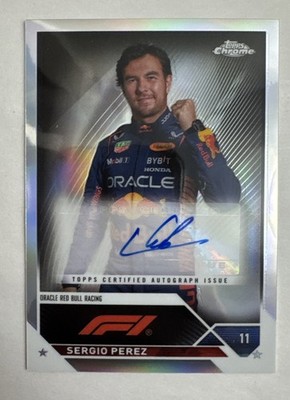 2023 Topps Chrome Formula 1 Sergio Perez Autograph