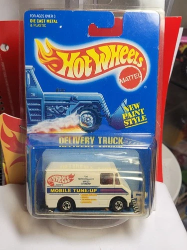 Vintage Hot Wheels Delivery Truck #52 Blue Card "Mobile Tune-Up" Speed Points