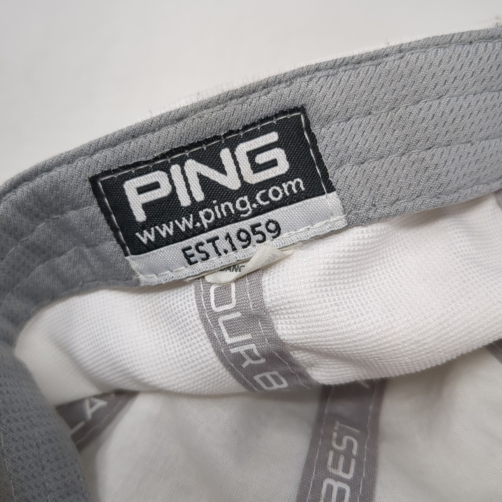 Ping Est. 1959 Strapback Baseball Cap White One S… - image 9