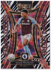Panini Premier League Select 2024-25 Ollie Watkins Equalizers Zebra Prizm SSP