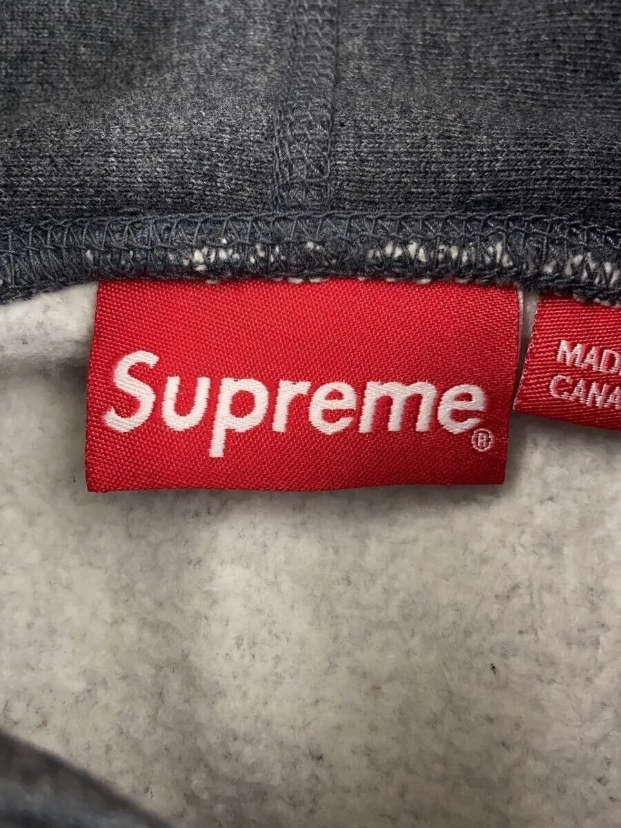 Felpa con cappuccio Supreme M cotone grigio scatola logo 2021 usata
