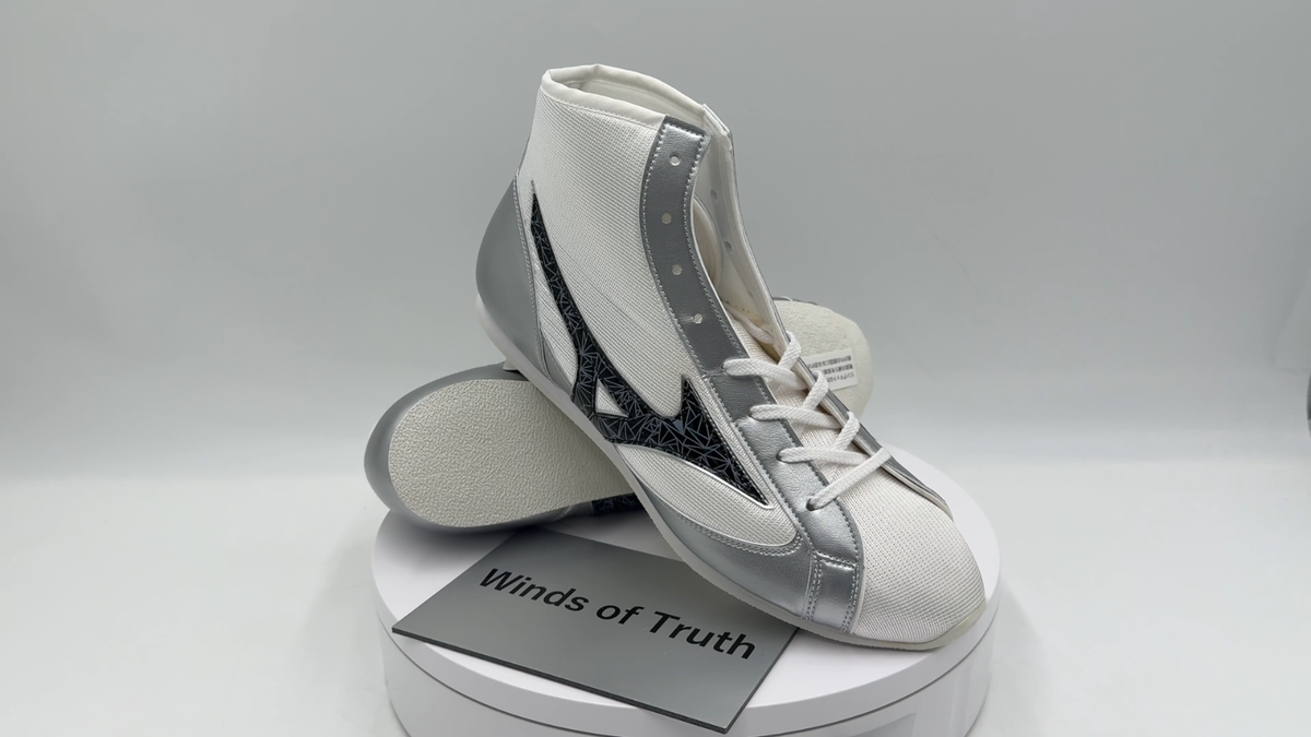 Mizuno Finisher Low Boxing Shoes White Black Polygon 21GA230004 US