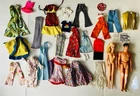 Vintage 1970s Malibu Barbie Ken Fashion Doll + Clothes Lot Superstar Era