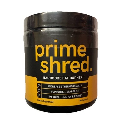 Prime SHRED Hardcore Fat Burner Supports Metabolism Improves Energy 90 Caps