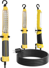 LED Trouble Light, Handheld Corded Work Lights with Strong Magnet, Double Swivel
