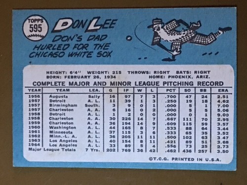 1965 Topps Baseball Singoli - Scegli la tua carta -- 371-598 -- numeri alti - Foto 355 di 357
