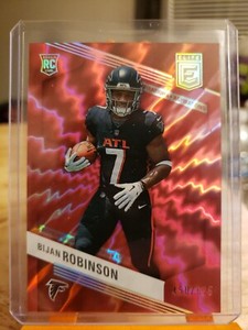 2023 Donruss Elite Football Bijan Robinson RC Aspirations Red Parallel 490/625
