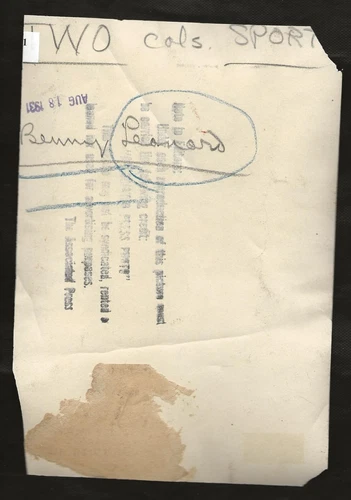 1931年 Type 1 Benny Leonard 元Lt Wt チャンピオン ヴィンテージ オリジナル ボクシング写真 - 画像2/2