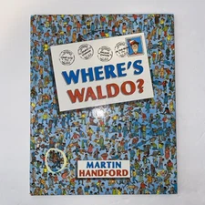 Where's Waldo First US Edition 1987 BANNED Beach Nudity Martin Handford Hardback