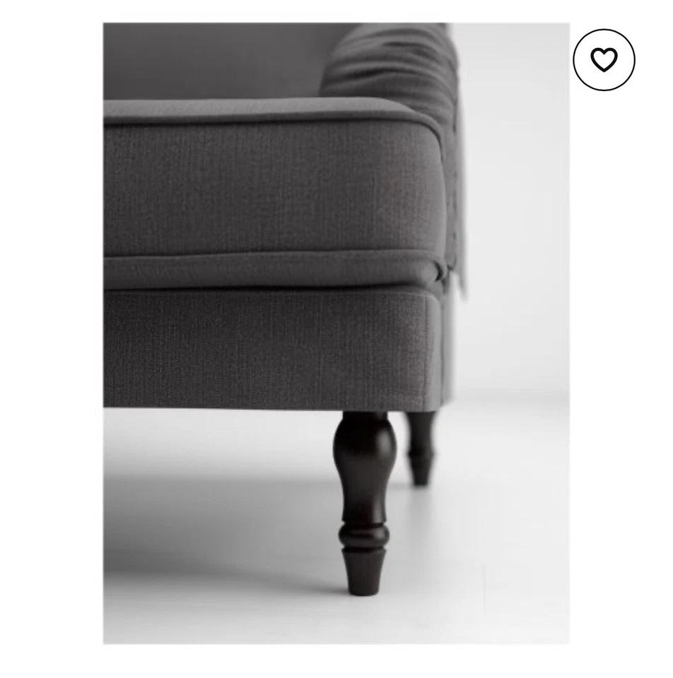 JUEGO DE 4 - Patas IKEA STOCKSUND para Sofá Sillón Loveseat Negro 002.893.17 NUEVO Foto 2 de 2