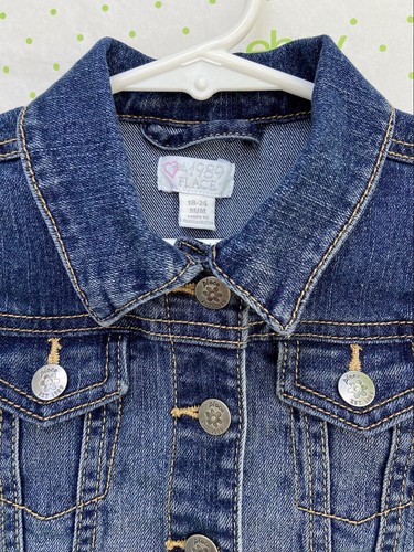 The CHILDREN'S PLACE TCP Girls Denim Jean Jacket 18 24 months EUC - Picture 5 of 8