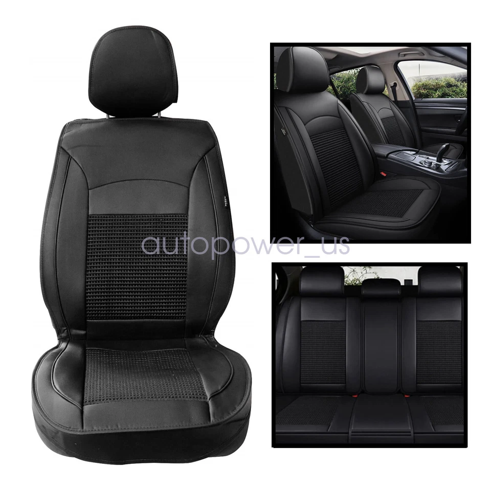 2010-2019 Fits Mazda 3 Car SEAT COVER Full Set Cushion PU Leather - Изображение 3 из 4