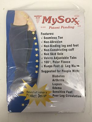 My Soxx Polar Fleece Socks With Skid Resistance Size M Slippers