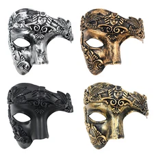 Masquerade Greek Roman Mask for Men Venetian Party Halloween Mardi Gras Evening