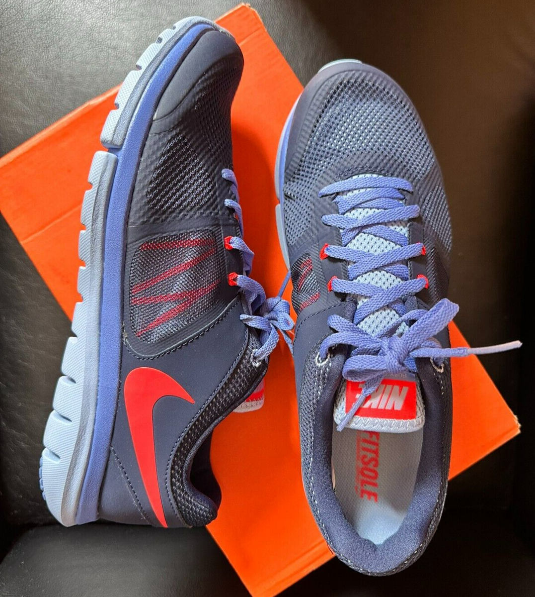 Nike Flex 2014 RN mesh NAVY/lite blue RUNNING SHOES sneakers