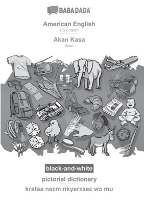 BABADADA black-and-white, American English - Akan Kasa, pictorial dictionary - k