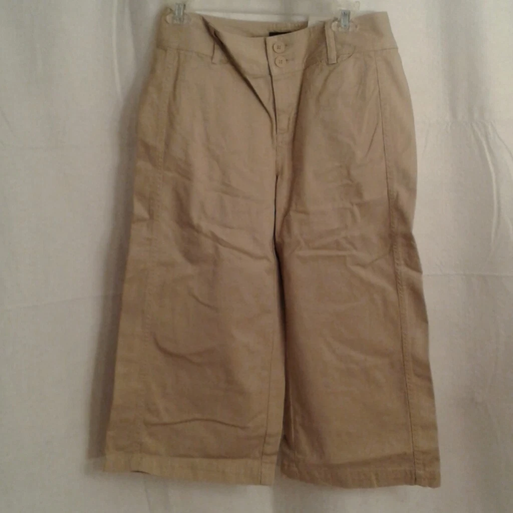 Sonoma 6 Capri pants denim jeans khaki tan NWT