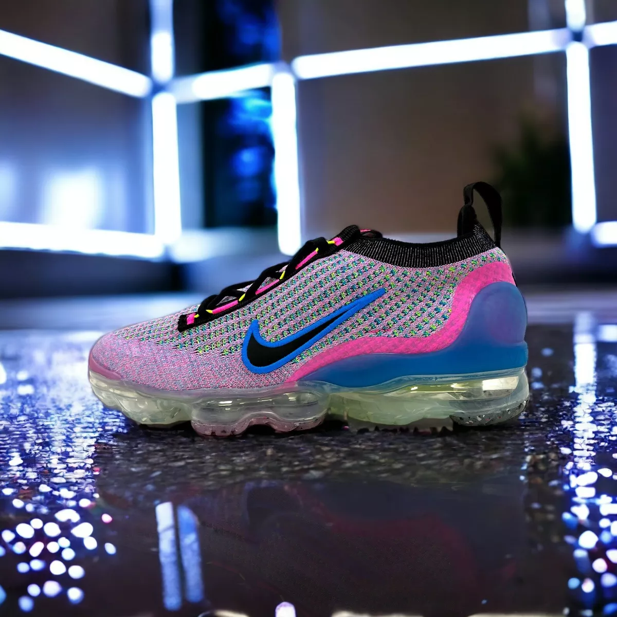 binnenplaats Hoopvol Onhandig Womens Nike Air Vapormax 2021 Flyknit Next Nature Pink Blue DX3369-600 Size  7 | eBay