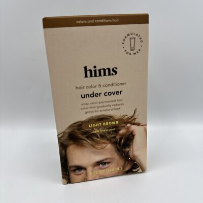 Hims HAIR COLOR & CONDITIONER UNDER COVER LIGHT BROWN 5 fl oz Fresh Forest Scent