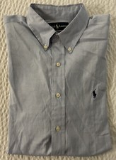 Polo Ralph Lauren Vintage The Iconic Classic Fit Oxford Shirt in Blue 16 1/2-33