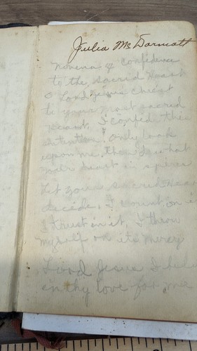 Antique Family Bible Diary Small Roman Missal Parsons Kansas McDormott Family - Picture 20 of 23