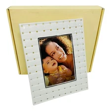 Lenox Woven Frame 5 x 7" New in Box Portrait Gallery Platinum Series Collection