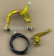 ALTALINE BMX Brake REAR Alloy GOLD Bike Bicycle BRAKE SET.