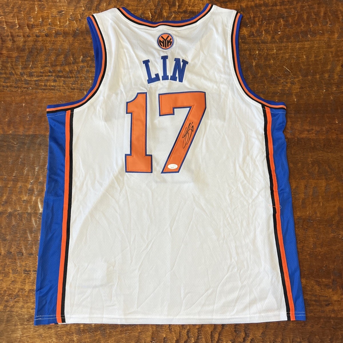 Jeremy Lin Signed New York Knicks Jersey JSA Coa Autographed