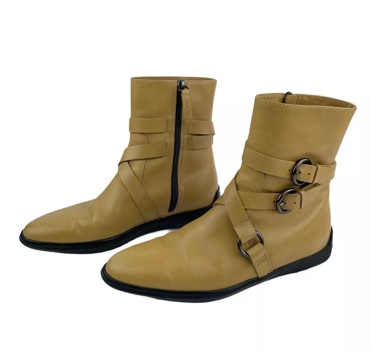 Ladies tan ankle 2025 boots size 6
