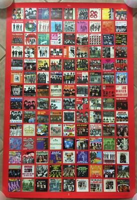 BEATLES Rare PROMO POSTER 126 International 45 SLEEVE 7 INCH PICS