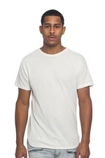 Victorious Men's Hipster Solid Color Long Length Curved Hem T-Shirt   TS270-K21A