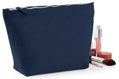 Canvas Kulturtasche 10er Pack Schminktasche Geburtstag Geschenk Accessoire Zip Navy Restposten