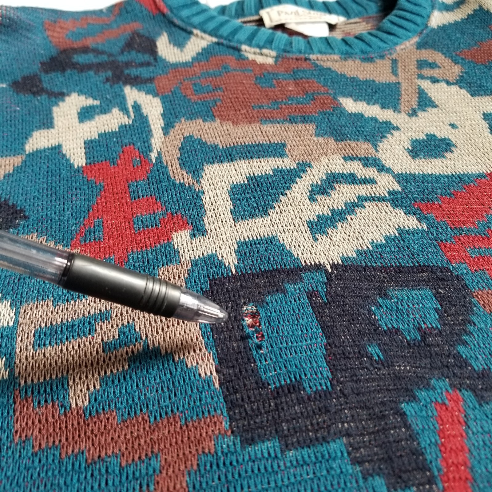 Paul Stuart Pattern Sweater - Pre Owned - Retro P… - image 10