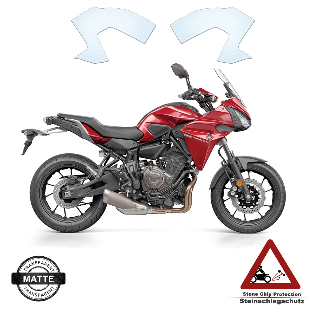 Tank protector film suitable for Yamaha MT07 Tracer 2017 matte