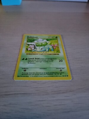 Bulbasaur　フシギダネ ● シャドウレス　Shadowless Bulbasaur Shadowless Base Set BSS 44/102 Pokemon Card | eBay